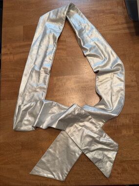 Women’s Extra Long Silver Belt